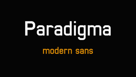فونت انگلیسی Paradigma