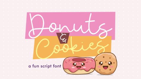 فونت انگلیسی Donuts & Cookies