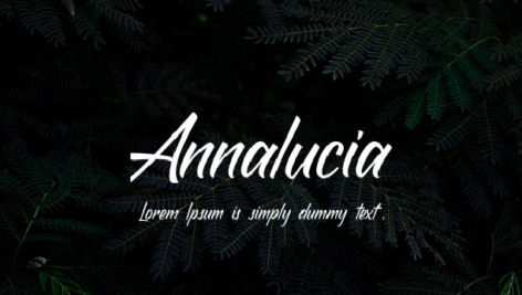 فونت انگلیسی Annalucia