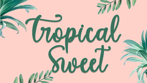 فونت انگلیسی Tropical Sweet