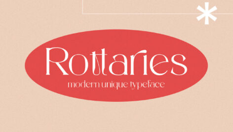 فونت انگلیسی rottaries