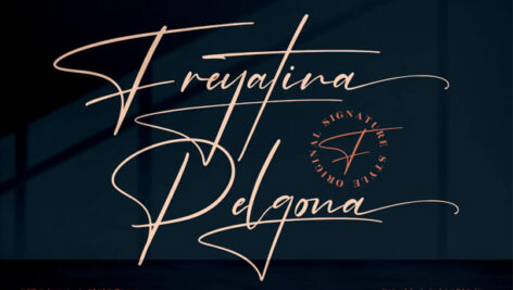 فونت انگلیسی Freyatina Pelgona