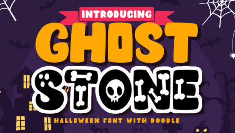 فونت انگلیسی Ghost Stone