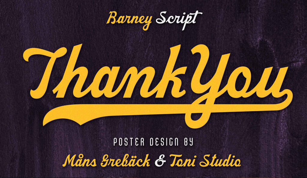 فونت Script فونت انگلیسی Barney Script - دیزاین سرا | مرجع دانلود فونت و ابزار های ...