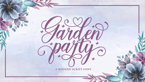 فونت انگلیسی Garden Party