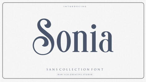 فونت انگلیسی Sonia