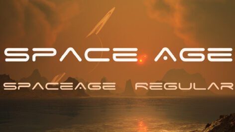 فونت انگلیسی Space Age