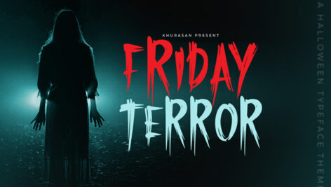 فونت انگلیسی Friday Terror
