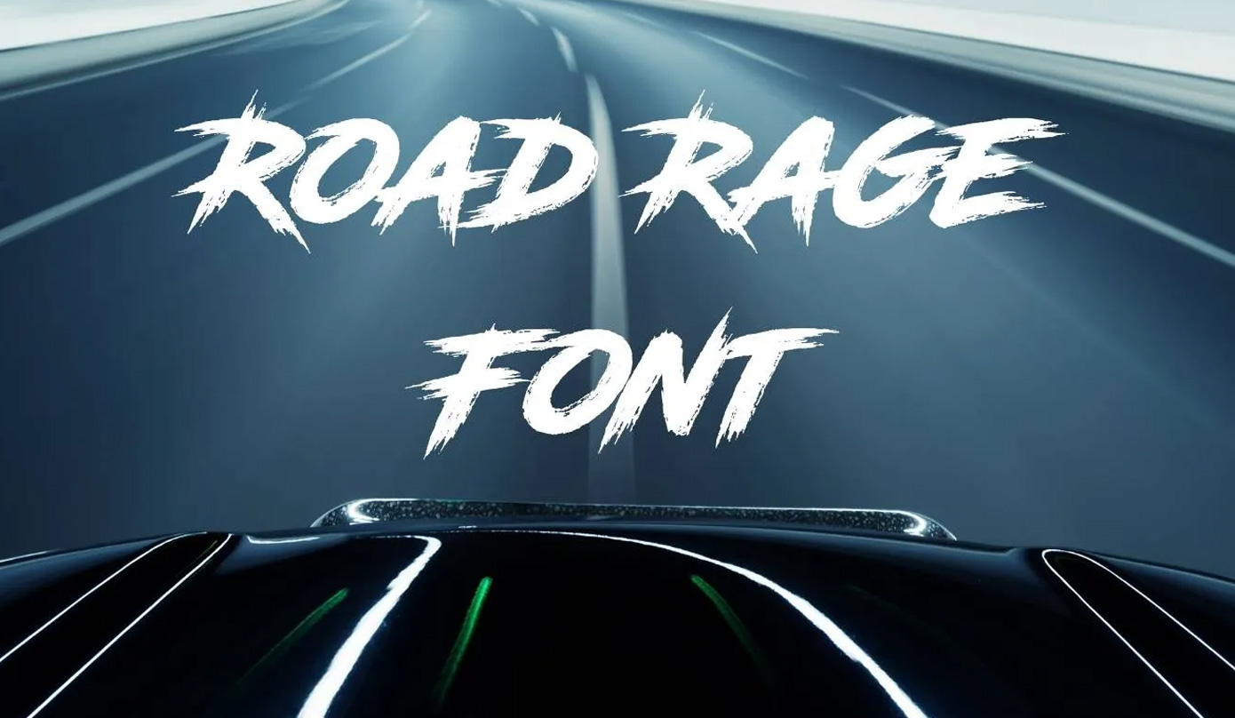 فونت انگلیسی Road Rage
