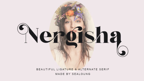 فونت انگلیسی Nergisha