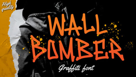 فونت انگلیسی Wall Bomber