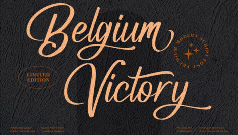 فونت انگلیسی Belgium Victory