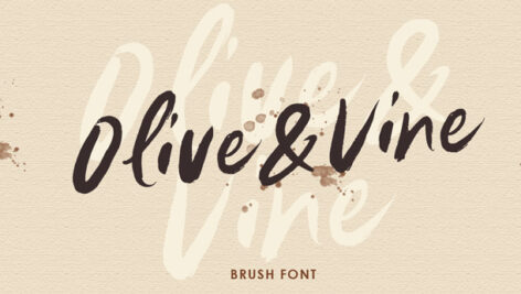 فونت انگلیسی Olive Vine