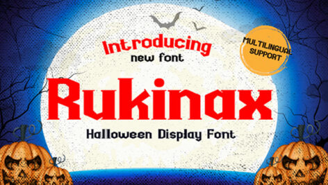 فونت انگلیسی Rukinax