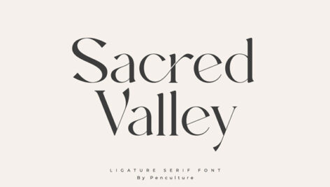 فونت انگلیسی Sacred Valley