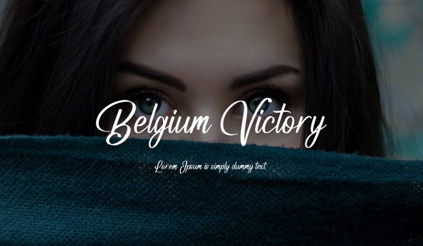 فونت انگلیسی Belgium Victory