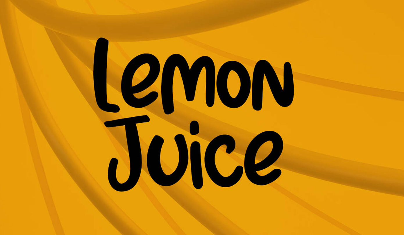 فونت انگلیسی Lemon Juice