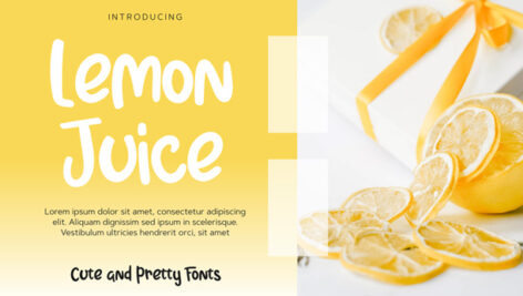 فونت انگلیسی Lemon Juice