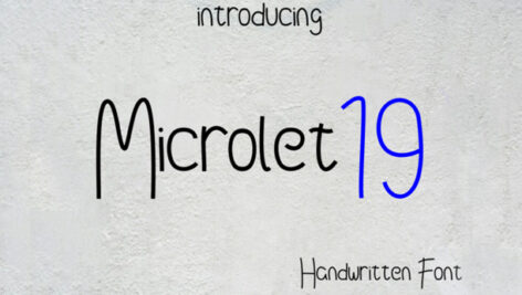 فونت انگلیسی Microlet 19