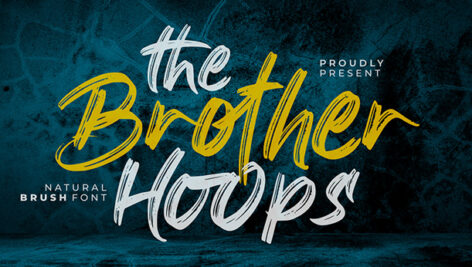 فونت انگلیسی The Brother Hoops