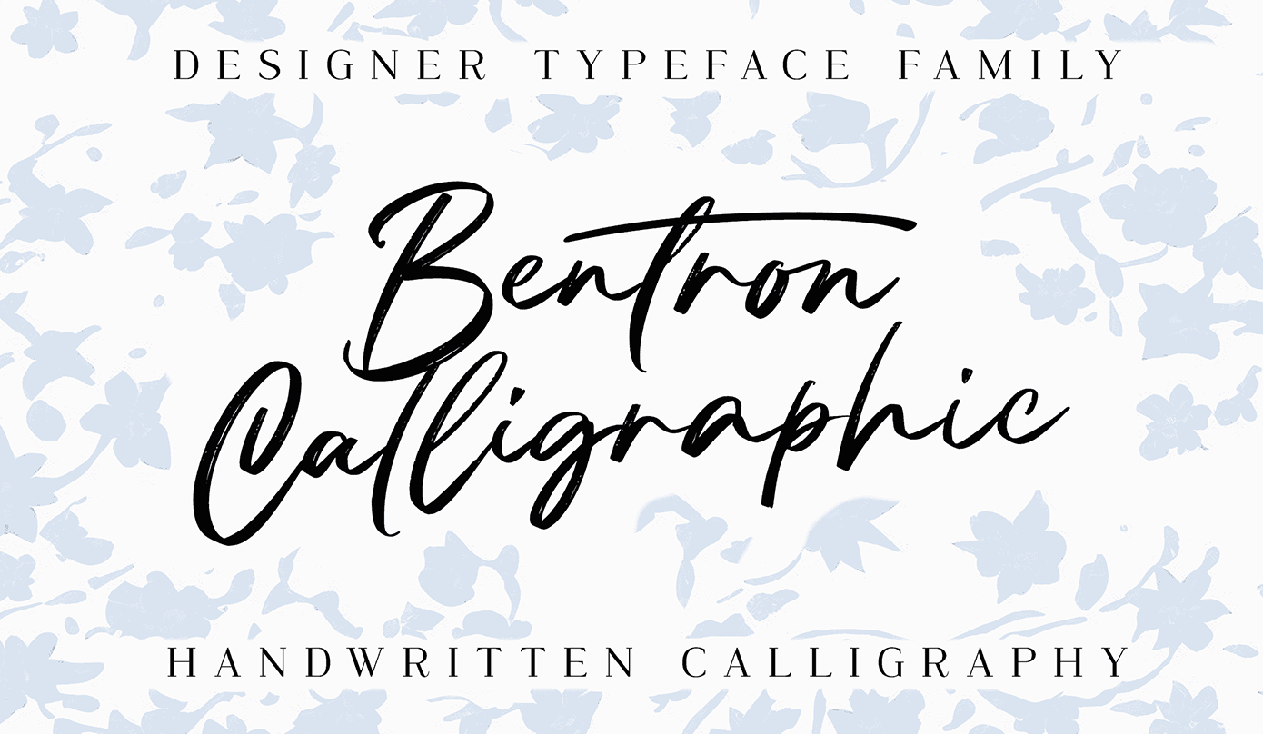 فونت انگلیسی Bentron Calligraphic