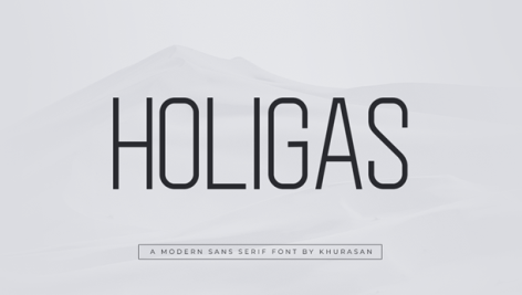 فونت انگلیسی Holigas