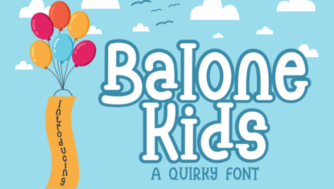 فونت انگلیسی Balone Kids