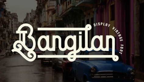 فونت انگلیسی Bangilan