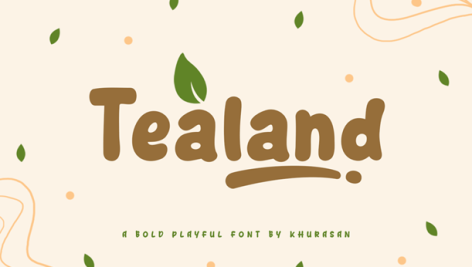 فونت انگلیسی Tealand